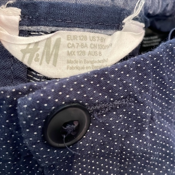 H&M Navy shorts with white dots - Picture 3 of 5